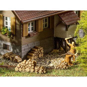 6 kleine Brennholzstapel, Bausatz