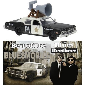 Dodge Monaco Bluesmobil mit Mega-Lautsprecher, Polizei U.S.A., Star der Musikomödie Blues Brothers, Baujahr 1974