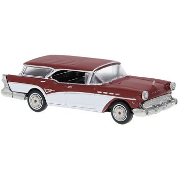 Buick Century Caballero, dunkelrot metallic / weiß, Baujahr 1957