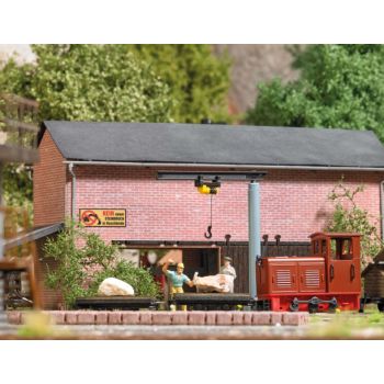 Schenkkran mit Laufkatze, Bausatz, Länge des Auslegers: 44 mm, Höhe des Krans: 47 mm