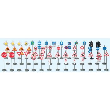 Verkehrszeichen. Frankreich. Bausatz.