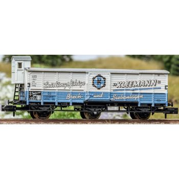Museumswagen Minitrix 2026, Gedeckter Güterwagen 3achsig Bauart G07, KLEEMANN Leistungsfähige Brech- und Siebanlagen, Göppingen