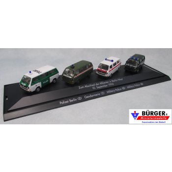 4-er Set VW T3 der POLIZEI Berlin,  