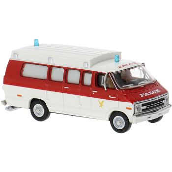 Dodge B 200 Ambulance, Falck Rettungsdienst, Krankenwagen Dänemark, Baujahr 1975