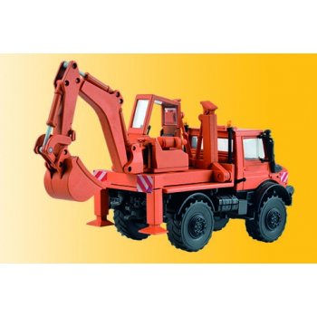 Unimog mit Aufbaubagger, Kommunalfahrzeug, Bausatz