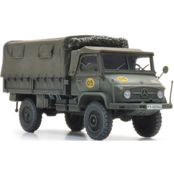 Mercedes-Benz, Unimog 404s, mit Pritsche, oliv, Bundeswehr, Kit / Bausatz