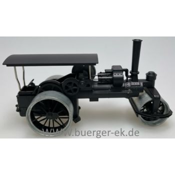 Dampfwalze, Bauart um 1912, Historisches Lokomobil-Bauart, Metallausführung, überdachter Führerstand, 9,7 cm