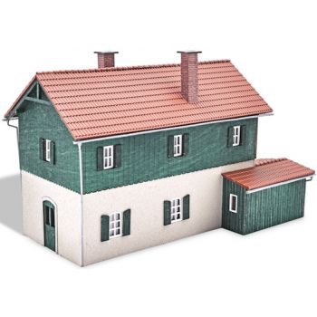 Bahnwärterhaus, Bausatz, Größe 160 x 88 x 100 mm