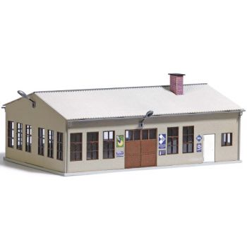 Autowerkstatt - Werkstatthalle, Bausatz 175 x 122 x 76 mm