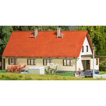 Doppelhaus EW 65 B-D, Bausatz, VEB Kombinat Bau Meiningen, Größe 229 x 111 mm, Höhe 98 mm