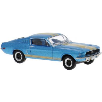 Ford Mustang GT350 Fastback, blau mit Streifendekor, Baujahr 1968