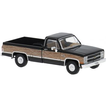 Chevrolet C10, Woody, schwarz mit Holzdekor, Baujahr 1982