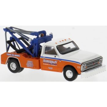 Chevrolet C30  Abschleppwagen, Suburban, weiß/orange, U.S.A., Baujahr 1968