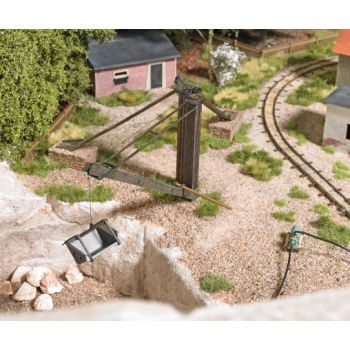 Schwenkkran mit Windenhaus, Bausatz