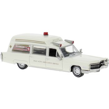 Cadillac Miller Meteor Ambulance aus Palo Alto Kalifornien, Krankenwagen U.S.A., Baujahr 1966