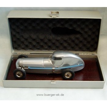 Märklin Blechrennwagen IV, Baujahr 1991, mit Uhrwerkantrieb, Metallmodell, In Kunststoffkoffer,