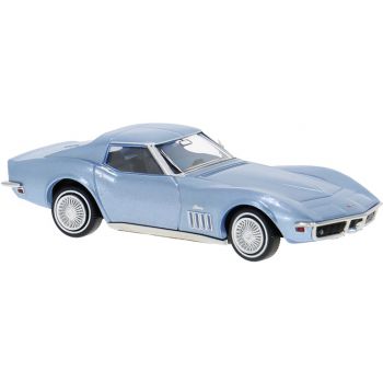 Chevrolet Corvette C3 Sting Ray Coupe, eisblau metallic, Baujahr 1967