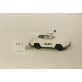 Porsche 356 Cabrio Autobahn-POLIZEI, weiß