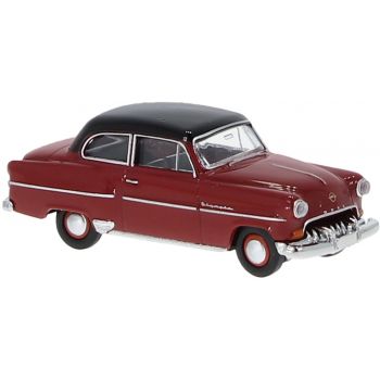 Opel Olympia Limousine, rot mit schwarzem Dach, Baujahr 1954