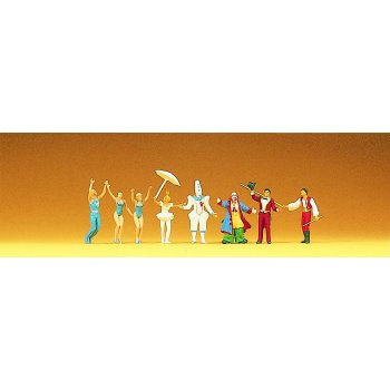 Zirkusdirektor, Clowns, Dompteur und Artisten