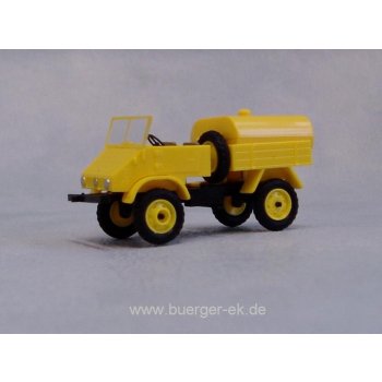Unimog 411 Sprengwagen, gelb