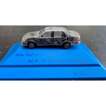 Ford Scorpio Limousine, glitzertransparent, Vielen Dank für Ihren Besuch auf der 46.Spielwarenmesse Nürnberg, in blauer Deko-Box