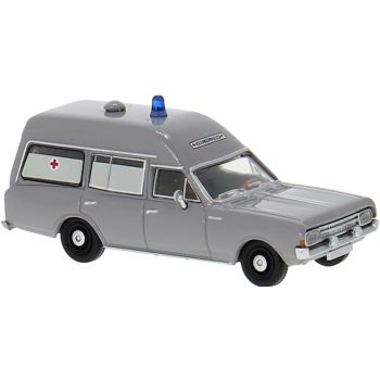Opel Rekord C, KTW - Krankentransportwagen, DRK - Deutsches Rotes Kreuz, grau, Baujahr 1968