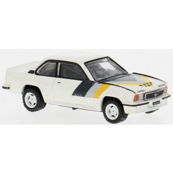 Opel Ascona B i400, 1980, weiss, Dekor gelb/grau