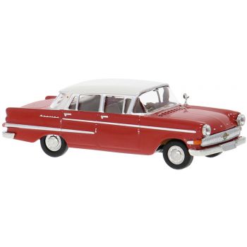 Opel Kapitän 2,6 P2, rot mit weißem Dach, Baujahr 1959