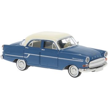Opel Kapitän 56, blau mit weißem Dach, Baujahr 1956