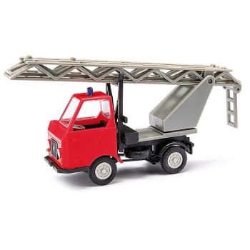 Mulitcar M22 mit Drehleiter, Feuerwehr, rot, Baujahr 1964