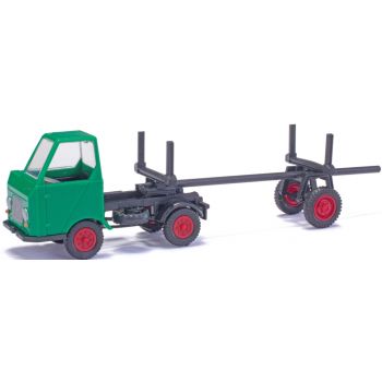 Multicar M22 mit Nachläufer, grün/schwarz, Baujahr 1964