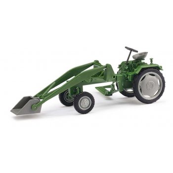 Traktor RS09 mit Ladearm und Schaufel, grün, Baujahr 1955