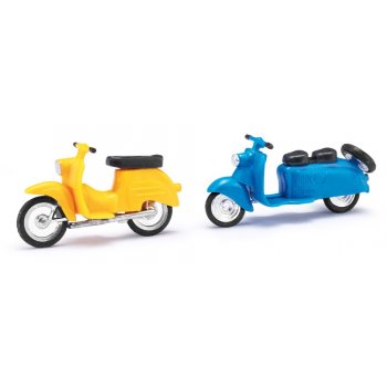 Schwalbe / Berliner Roller, gelb/blau, Bausätze zum selbst Bemalen!