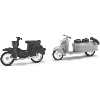 Berliner Roller / Schwalbe, weißgrau + schwarz, Bausatz