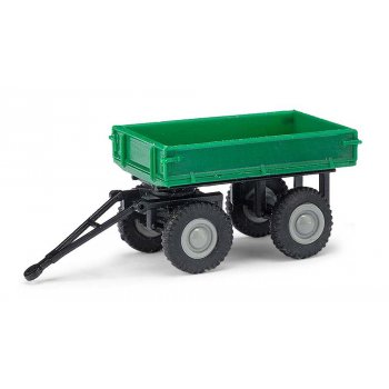 Anhänger für E-Karre, grün mit grauen Felgen