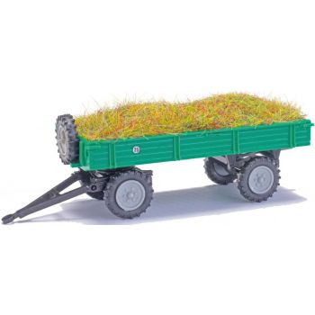 Anhänger T4 mit Heuladung, grün, Baujahr 1956