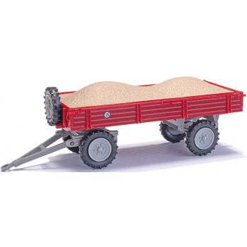 Anhänger T4 mit Kiesladung, rot, Baujahr 1956