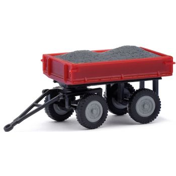 Anhänger mit Kohleladung, rot
