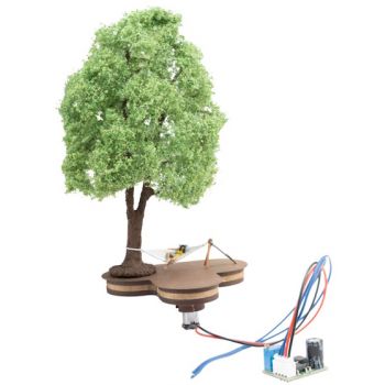 micro-motion Baum mit Hängematte, Hängematte schaukelt, Größe: 9,7 x 8,1 cm, Einbautiefe 3,5 cm