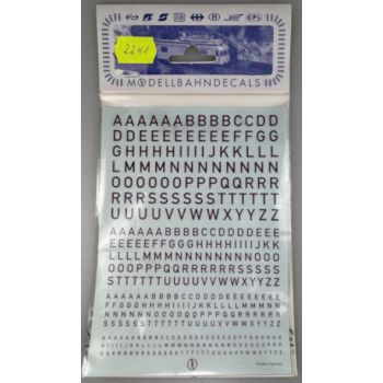 Großbuchstaben 4 Größen 