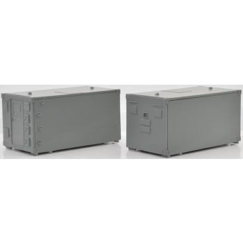 Ladegut FM 2 Kabine, neutral grau, (2 Stück im Set)