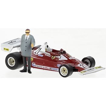 Ferrari 312 T2 mit Figur, No.21 von Gilles Villeneuve, Baujahr 1977
