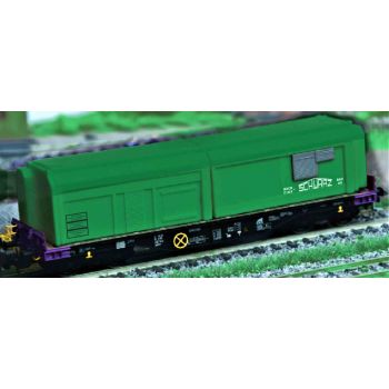 Set aus 2 Bauzug-Wohncontainern, SCHWARZ BAU AG, 2 mobile Wohneinheiten Küchen- und Generatormodul, Set C, Länge ca. 2 x 7 cm