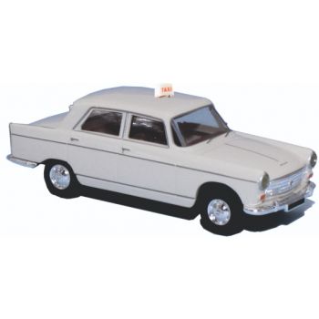 Peugeot 404, Taxi, weiß (von Brekina)