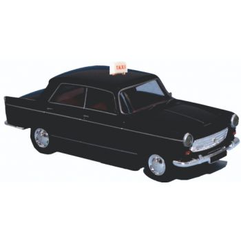 Peugeot 404, Taxi, schwarz, (von Brekina)