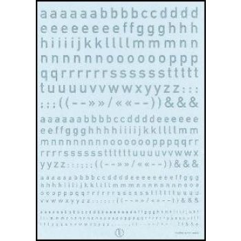 Kleinbuchstaben 4 Größen 