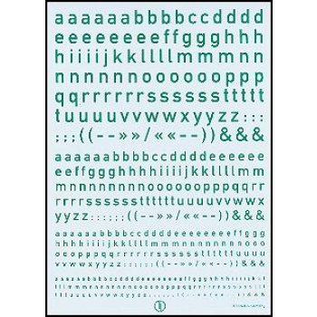 Kleinbuchstaben 4 Größen 