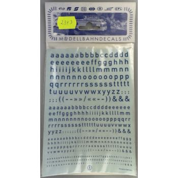 Kleinbuchstaben 4 Größen 