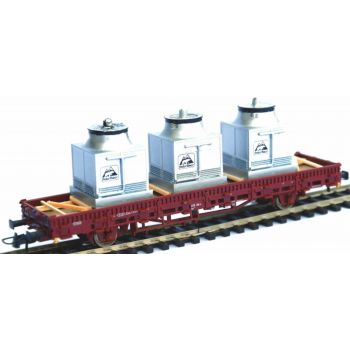 Ladegut Kühlaggregate POLAR BAER auf Transportgestell gelagert und bedruckt, Länge ca. 14 cm